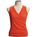 Lilla P Jersey Surplice Shirt - Pima Cotton, Sleeveless (For Women)