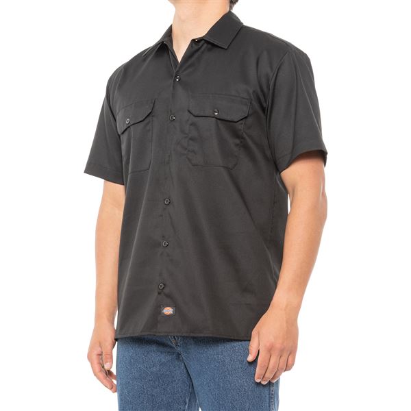 UPC 889440324316 product image for Flex Twill Work Shirt - Short Sleeve (For Men) - DARK NAVY (M ) | upcitemdb.com