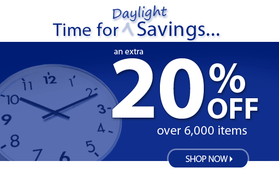 Daylight Savings An Extra 20% OFF Over 6,000 Items