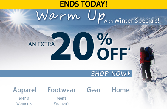 Winter Specials an extra 20% off
