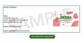 Preview a sample of the eGift Card