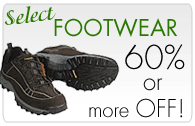 Select Footwear 60% or more off