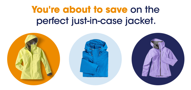 You're about to save on the perfect just-in-case jacket.