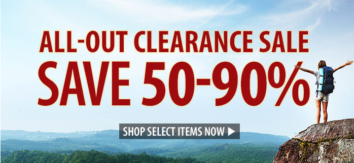 All-Out Clearance Sale – save 50-90%
