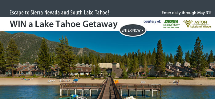 Enter to win a Lake Tahoe Getaway