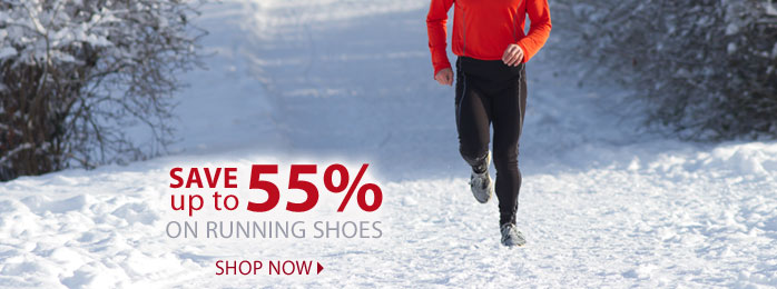 Save up to 55% on Running Shoes