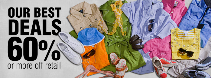 Our Best Deals Items that are 60% or more off retail
