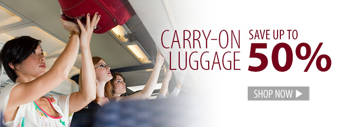 Carry On Luggage – save up to 50%