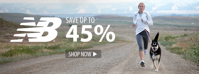 Save up to 45% on New Balance