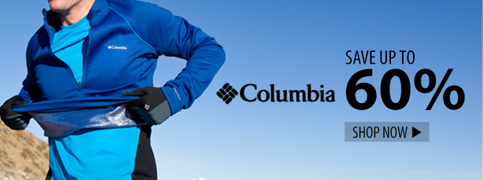 save up to 60% on Columbia