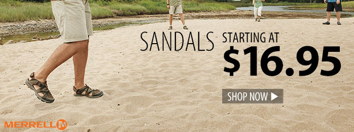 Sandals – starting at $16.95