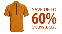 Save up to 60% on cycling jerseys