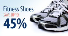 save up to 45% on fitness shoes