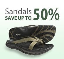 save up to 50% on men's sandals