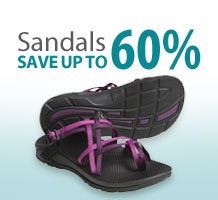 save up to 60% on women's sandals