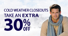 Cold Weather Closeouts - take an extra 30% off!