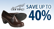 Save up to 40% on Dansko