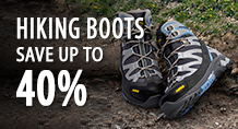Save up to 40% on hiking boots