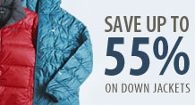 down jackets save up to 55%
