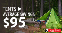Tents - Average Savings $95