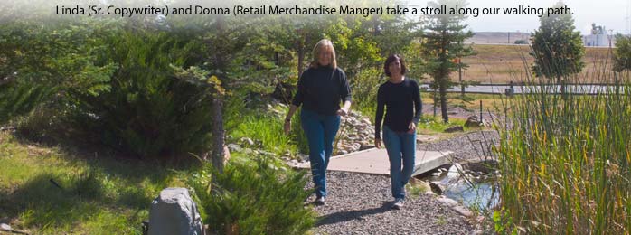 employees walking