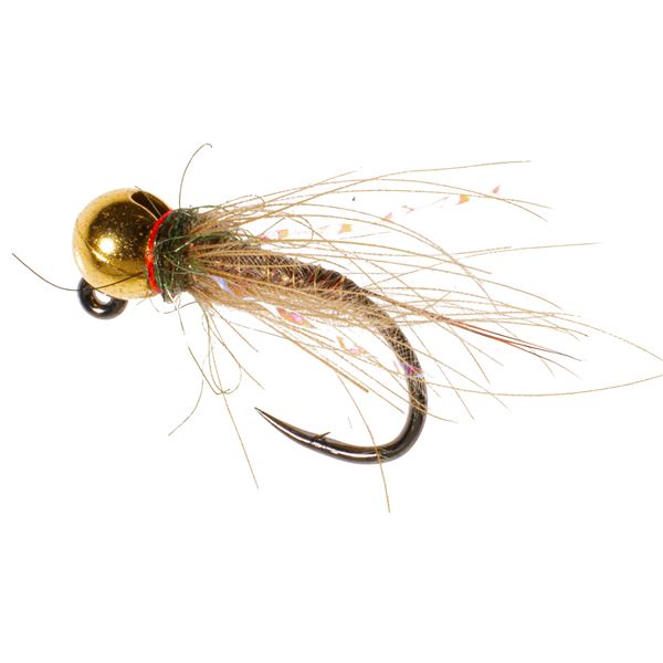 Montana Fly Company Jig CDC Thrasher Nymph Fly - Dozen in Yellow