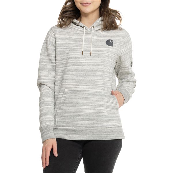 Carhartt 102791 Clarksburg Graphic Sleeve Hoodie - Factory Seconds in Malt/Carhartt Brown