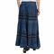 8694C_2 Studio West Denim Flounce Embroidered Skirt (For Women)