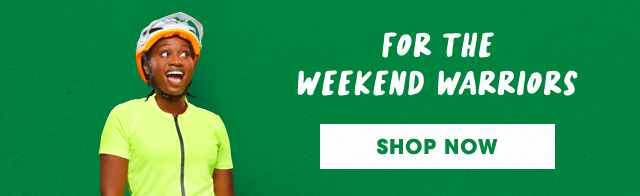 For the weekend warriors. shop now.