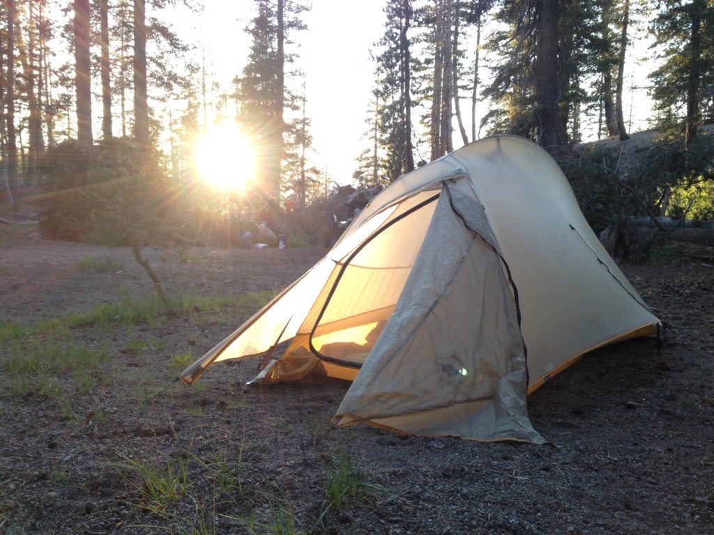 Tent on John Muir Trail