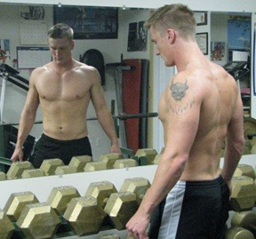This is when I weighed 180 lbs. and was NOT a climber.