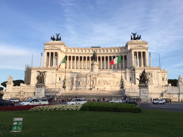 II Vittoriano, the National Monument of Victor Emmanuel II, the first king of a unified Italy, Rome.