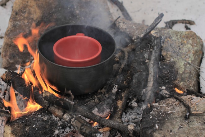 Campfire Dessert Chocolate Fondue