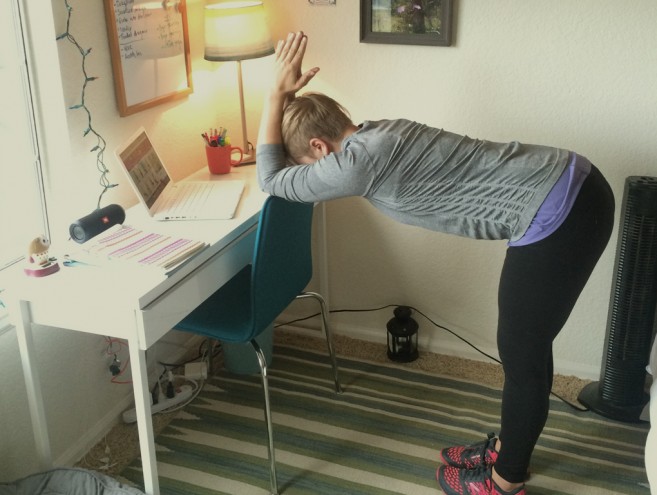 Office yoga poses