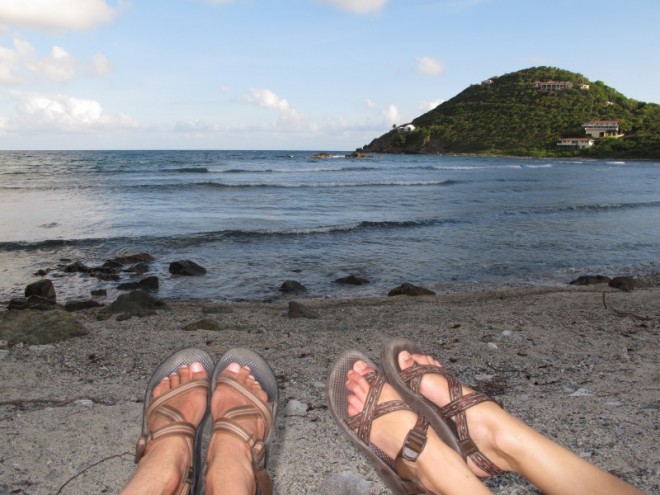 footwear for beach vacation