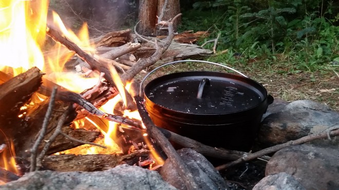 Fall Camping Dutch Oven