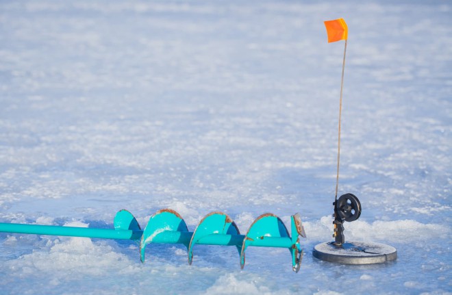 ice fishing