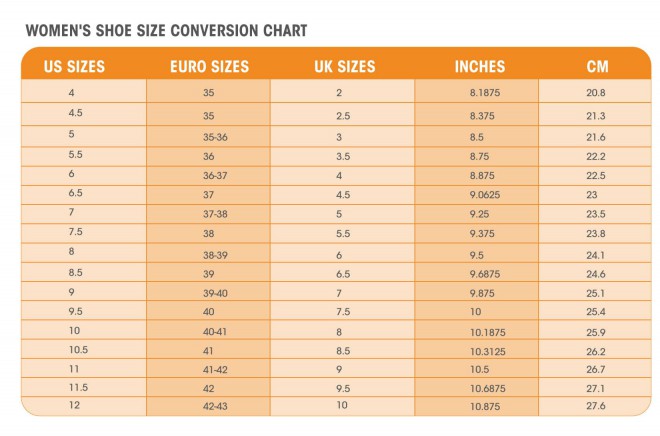 How to find the youth equivalent of women's shoe sizes