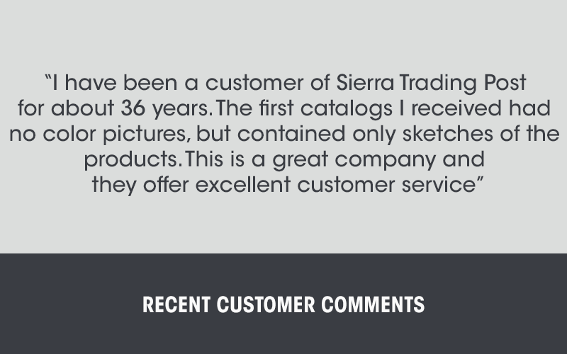 Recent Customer Comments