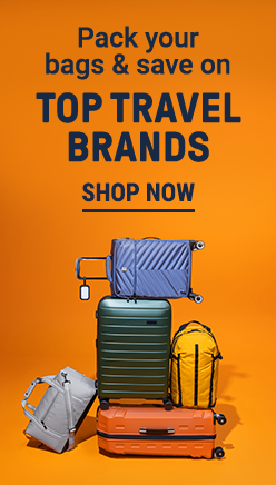 Shop travel & luggage essentials!